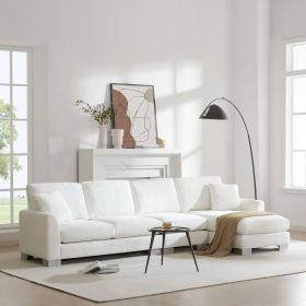 [VIDEO provided] [New] 119*55" Modern Oversized Sectional Sofa,L-shaped Luxury Couch Set with 2 Free pillows