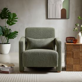 Mirod Sleek Right-Angle Armrests, Ergonomic Lumbar Support, Square Wooden Block Legs, Inclined Seat for Comfort