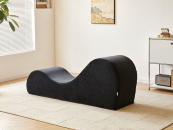 Solace Yoga Chaise Lounge Chair for Stretching, Relaxation & Exercise, Ergonomic Design with Soft Yet Firm High-Density Foam Core
