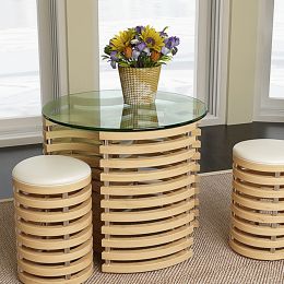 20" Inch Round Tempered Glass Table Top Clear Glass 1/4" Inch Thick Round Polished Edge (Color: Transparent)